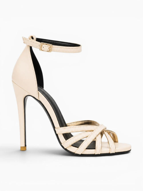 Amara Shoes Ankle Strap Strappy Stiletto Heel Sandals