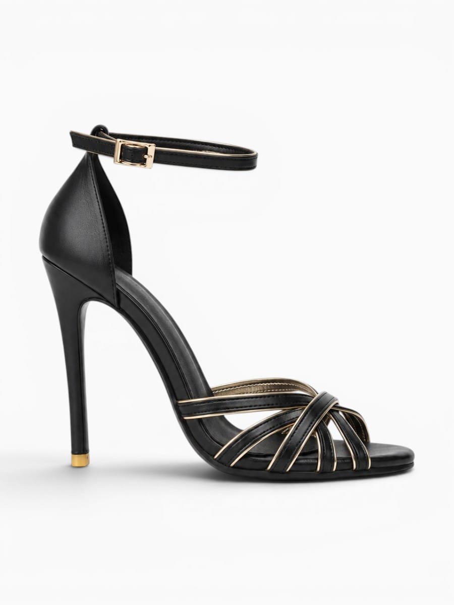 Amara Shoes Ankle Strap Strappy Stiletto Heel Sandals