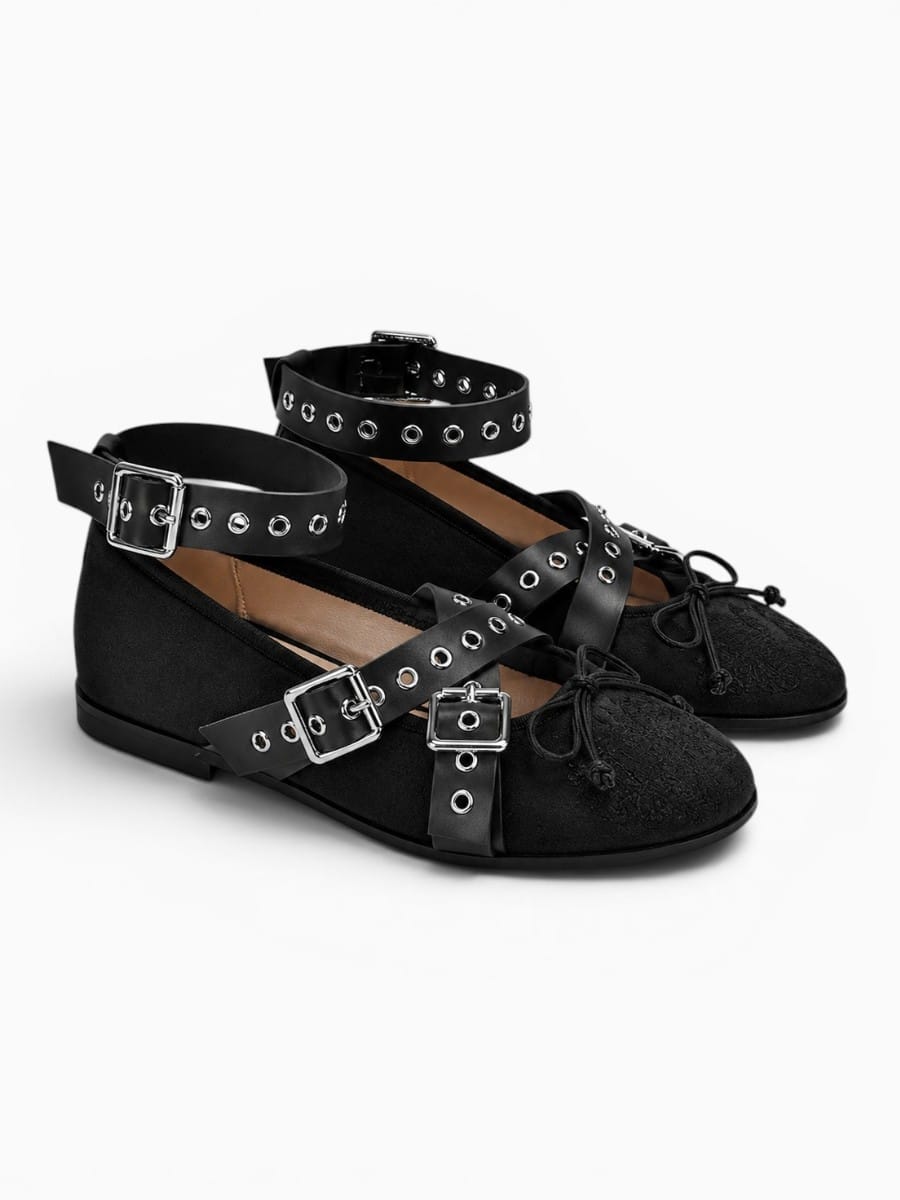 Amara Shoes Buckle Strap Mary Jane Flats