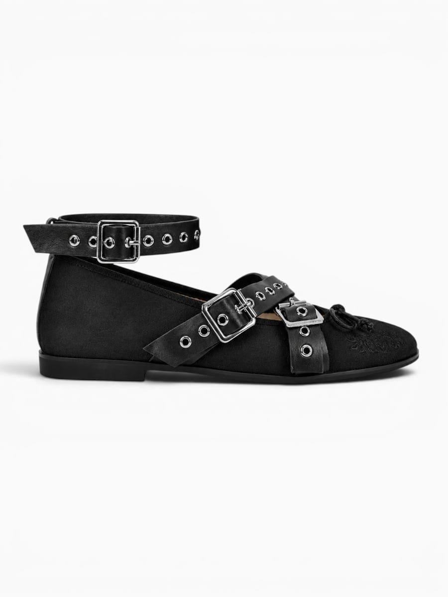 Amara Shoes Buckle Strap Mary Jane Flats