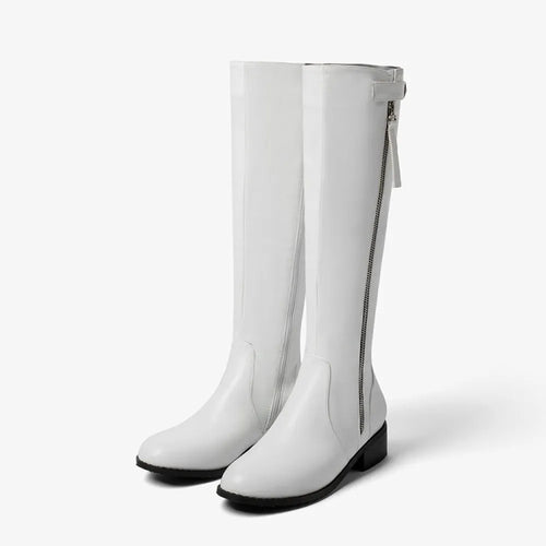 Amara Shoes Classic Knee-High Zip Boots