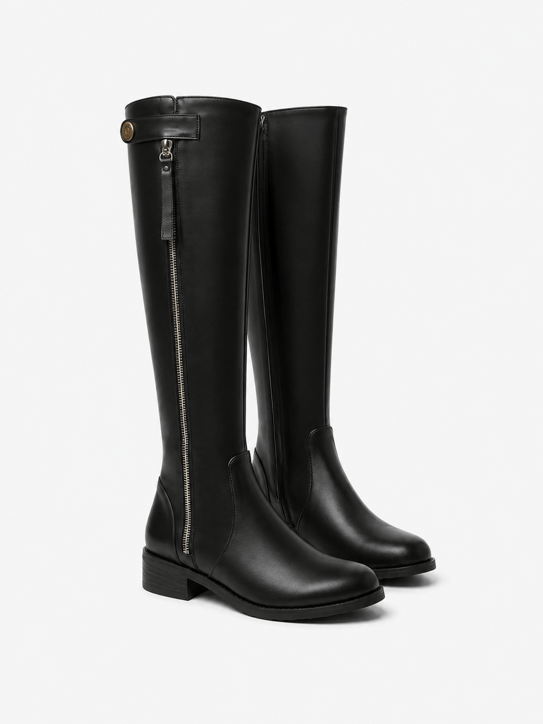Amara Shoes Classic Knee-High Zip Boots