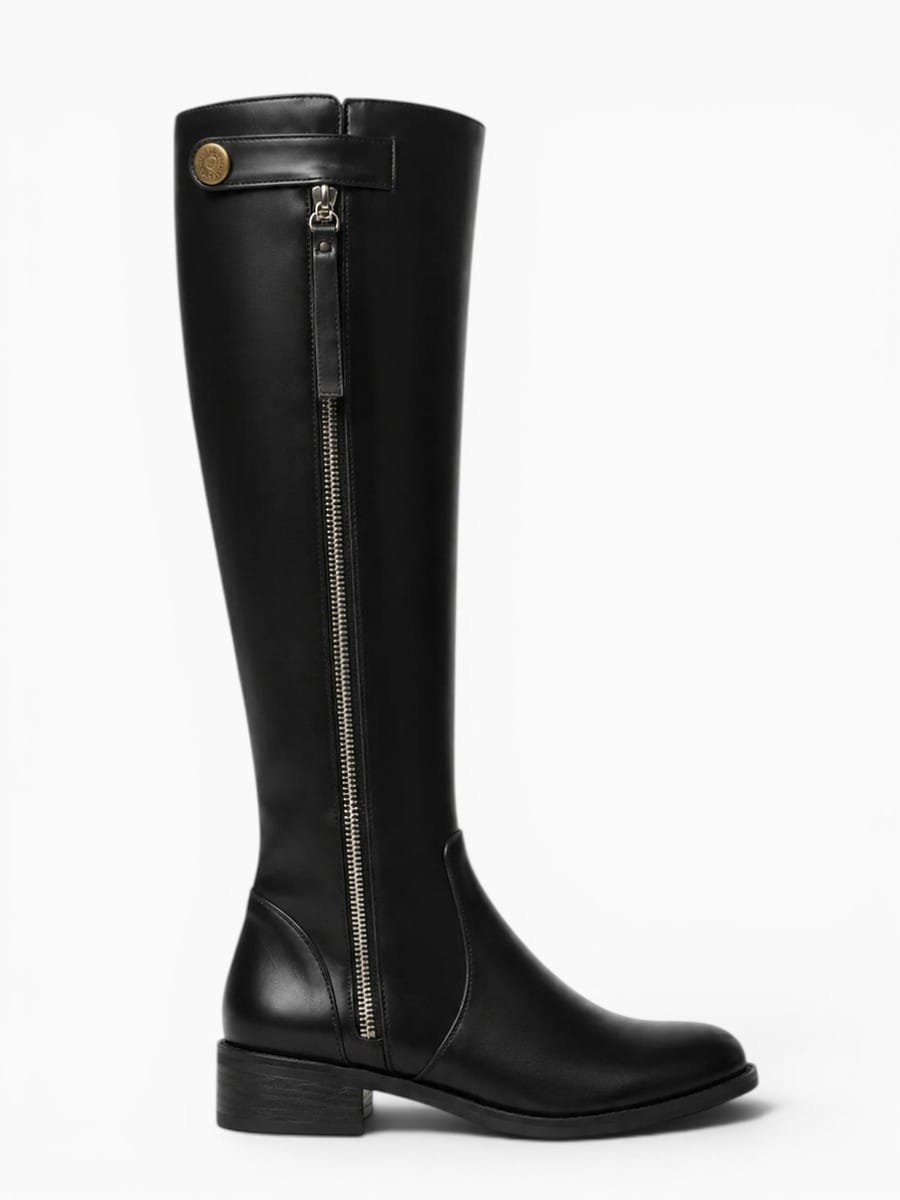 Amara Shoes Classic Knee-High Zip Boots