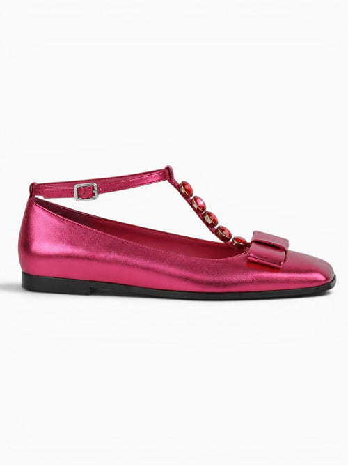 Amara Shoes Crystal Strap Ballet Flats