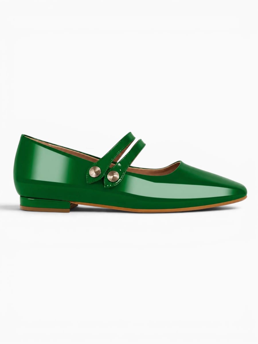 Amara Shoes Double Strap Ballet Flats