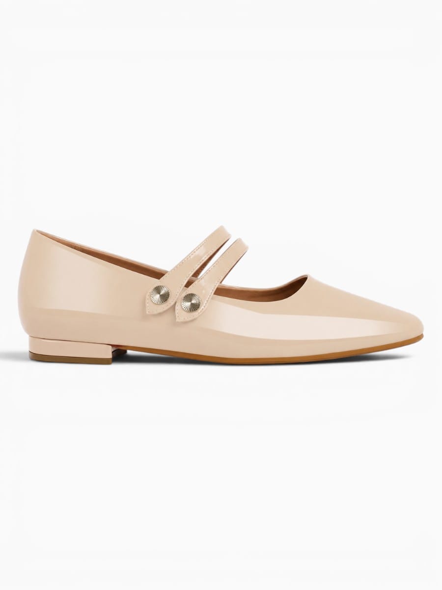 Amara Shoes Double Strap Ballet Flats