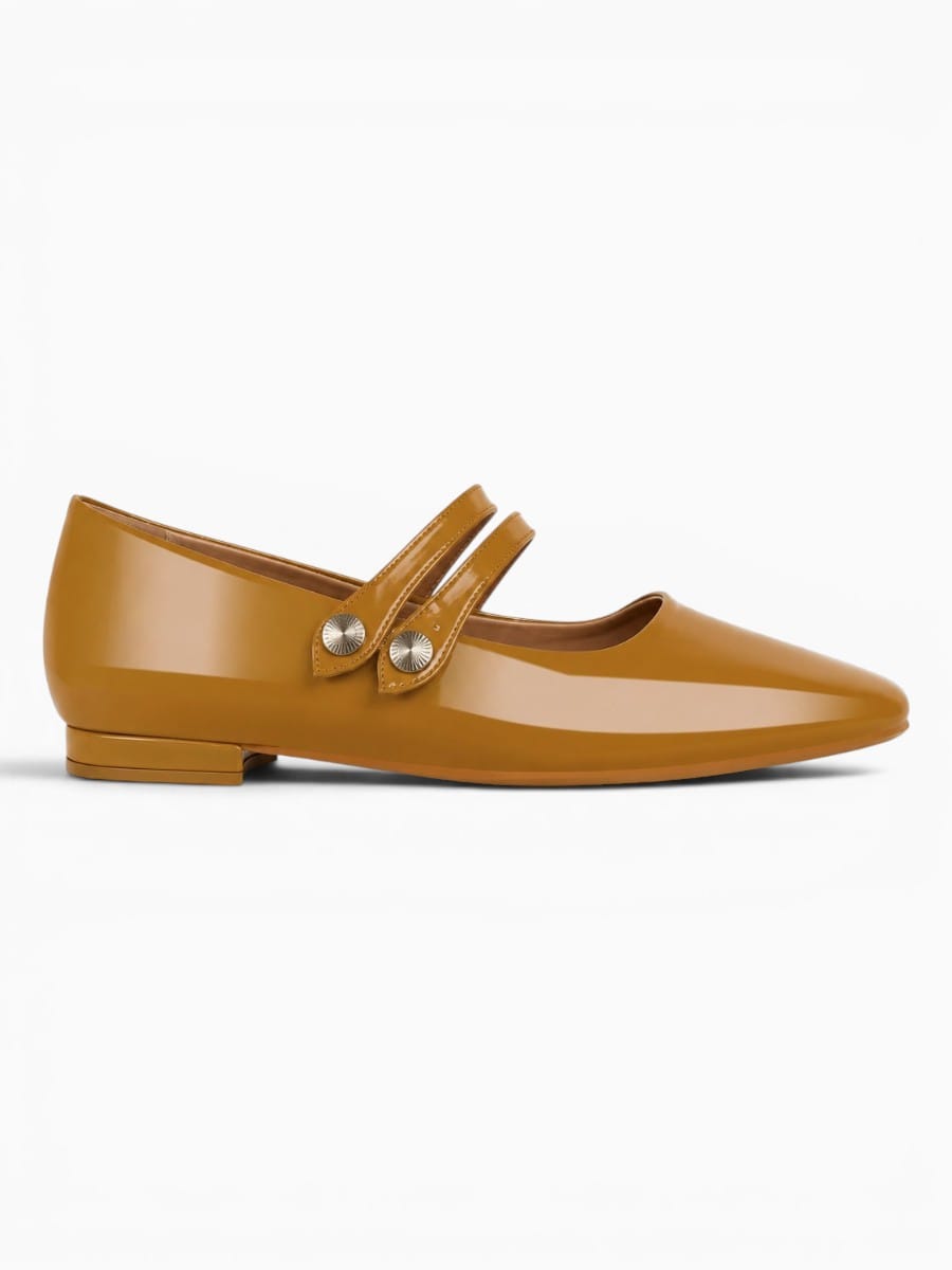 Amara Shoes Double Strap Ballet Flats