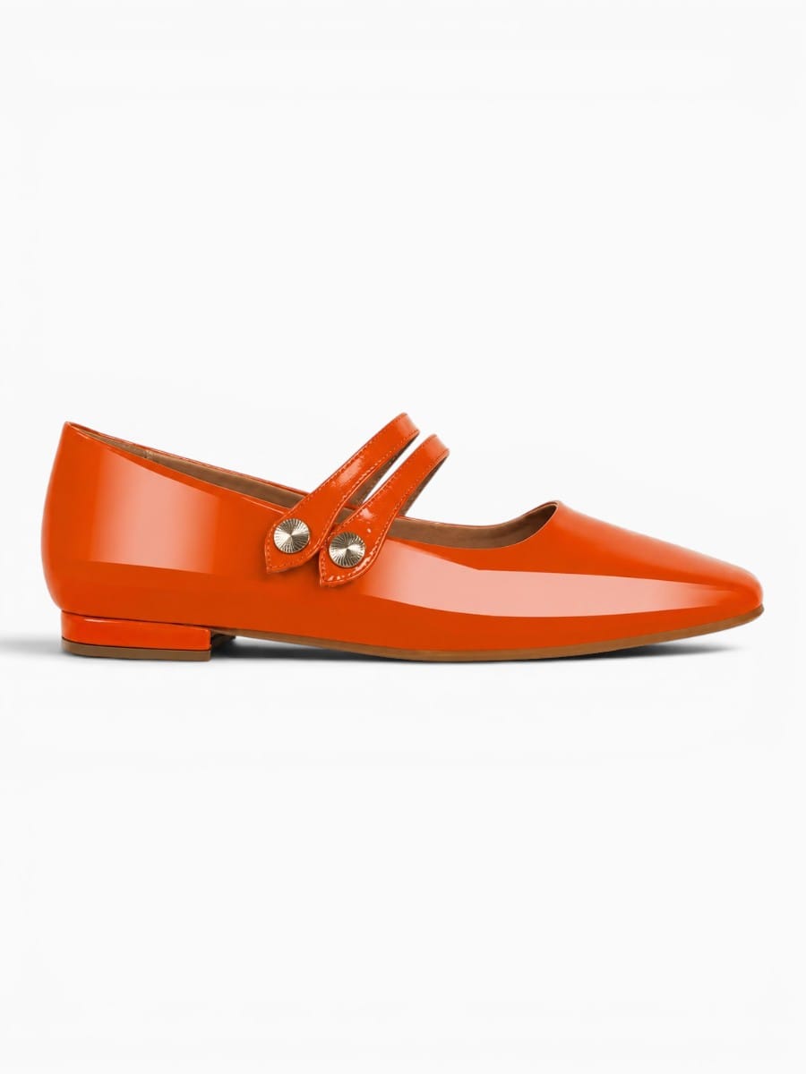 Amara Shoes Double Strap Ballet Flats