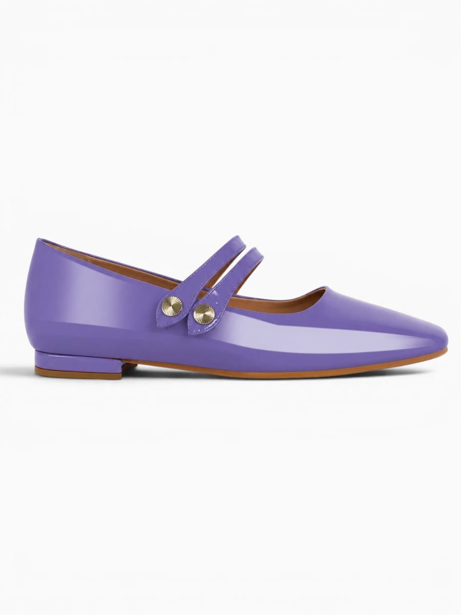Amara Shoes Double Strap Ballet Flats
