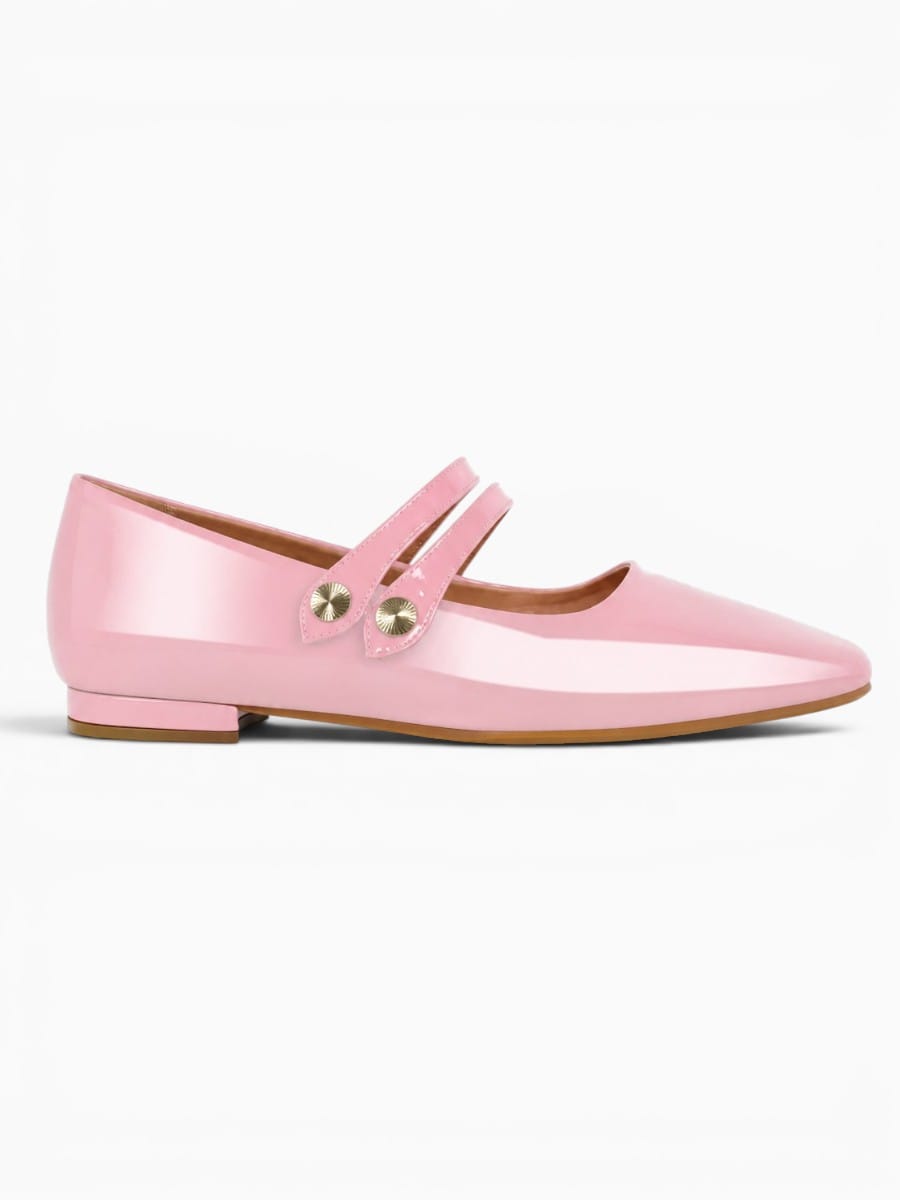 Amara Shoes Double Strap Ballet Flats