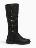 Amara Shoes Fold Over Knee High Boots