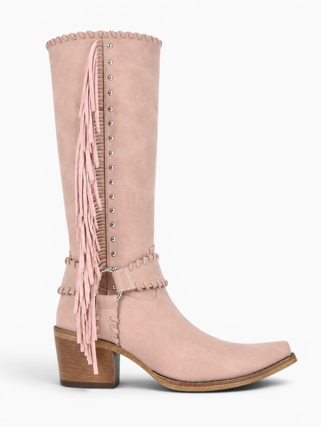 Amara Shoes Fringe Knee High Cowboy Boots
