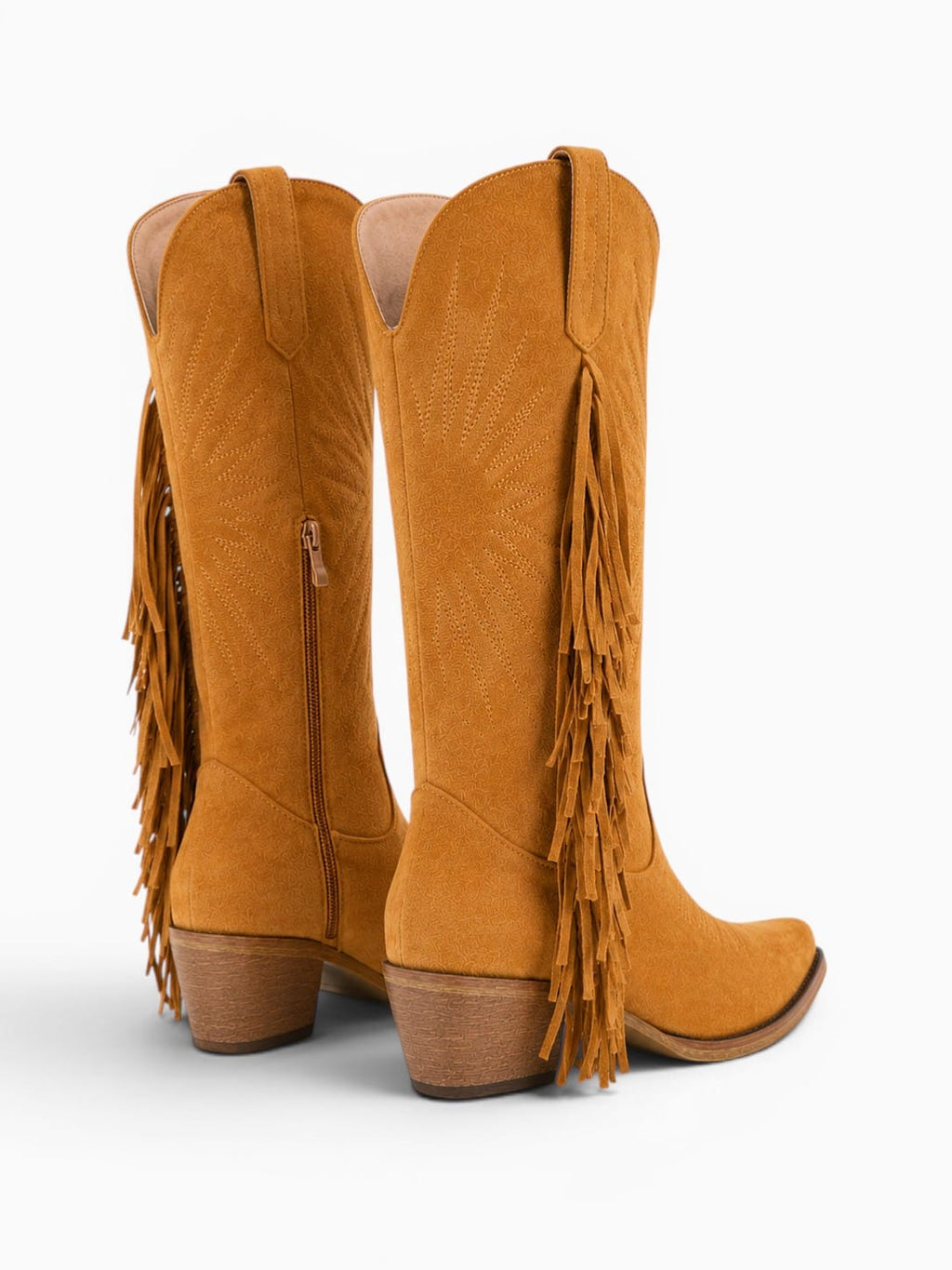 Amara Shoes Fringe Knee High Cowboy Boots