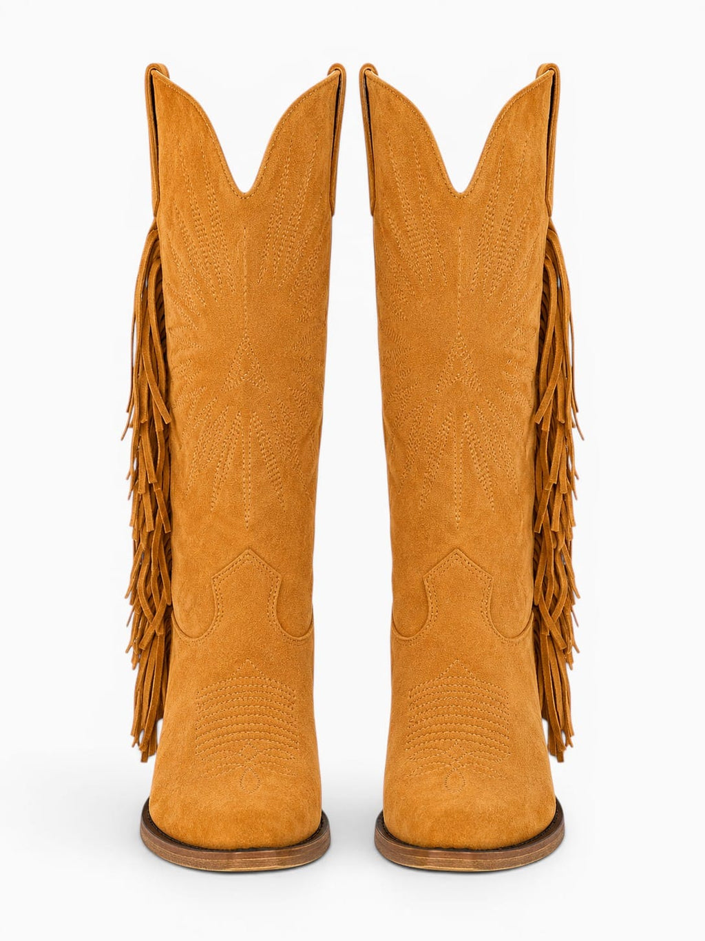 Amara Shoes Fringe Knee High Cowboy Boots