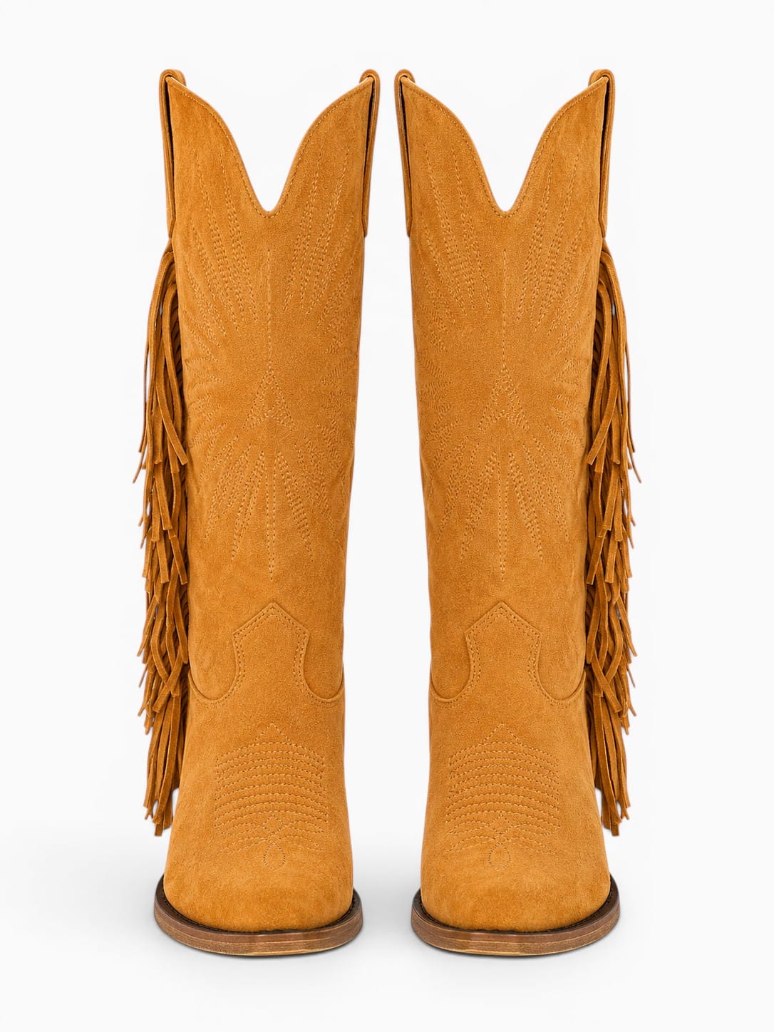 Amara Shoes Fringe Knee High Cowboy Boots