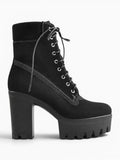 Amara Shoes Lace Up Platform Ankle Boots