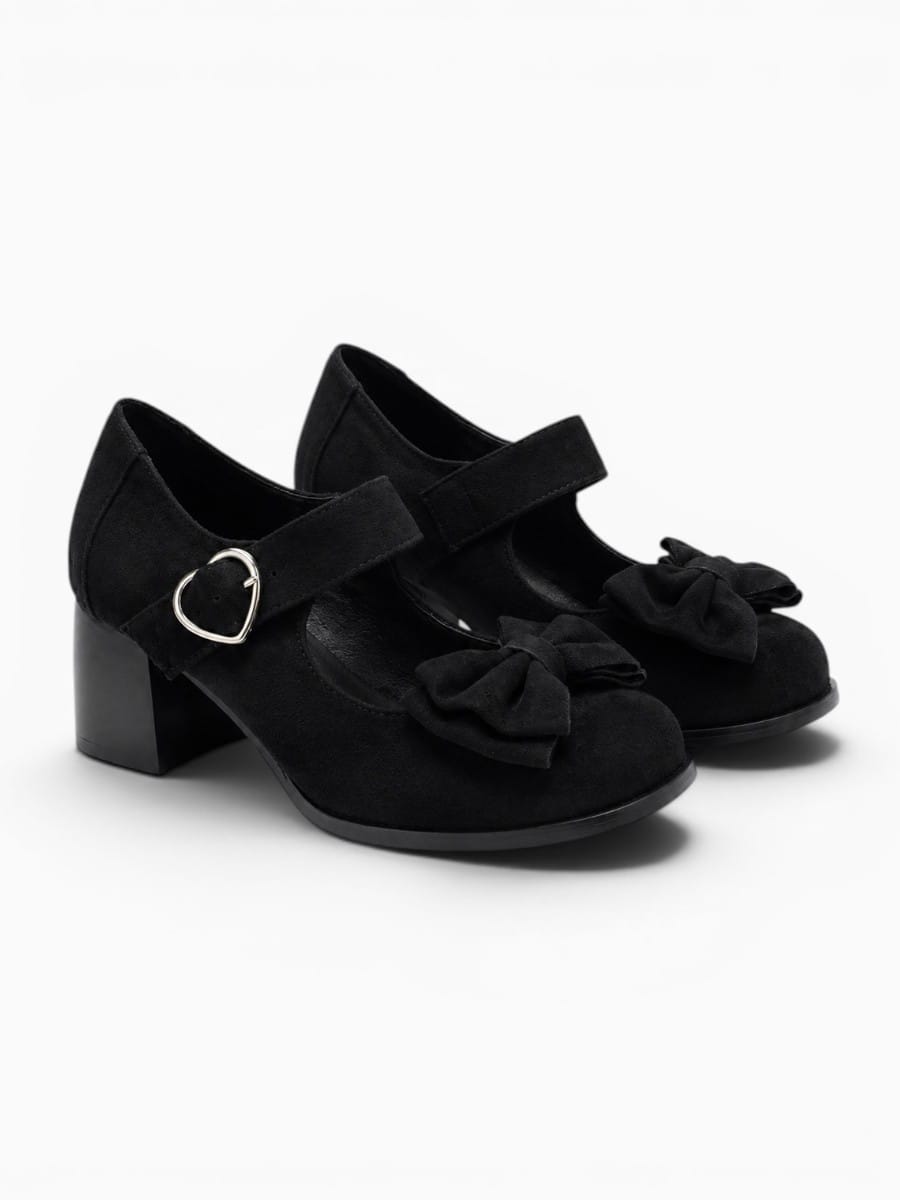 Amara Shoes Mary Jane Heeled Ballet Flats
