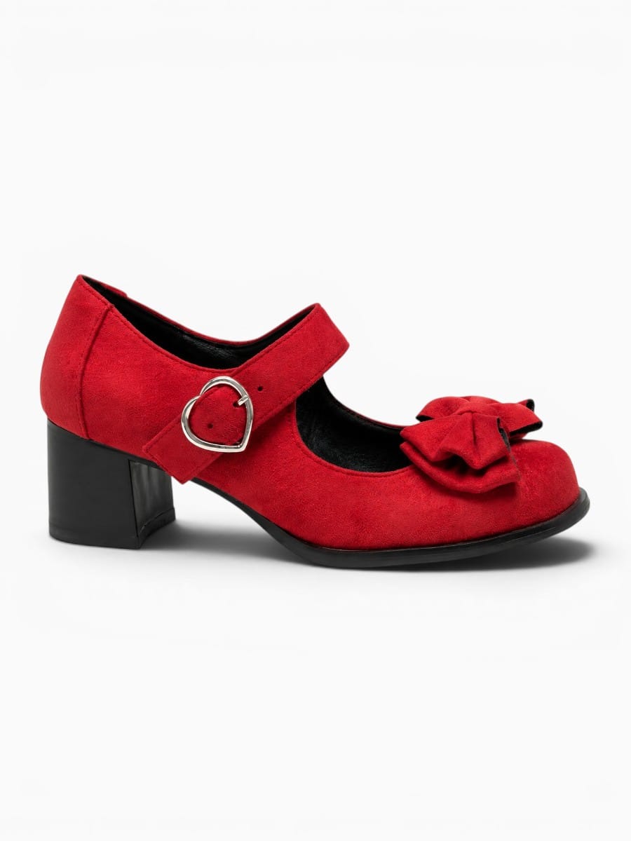 Amara Shoes Mary Jane Heeled Ballet Flats