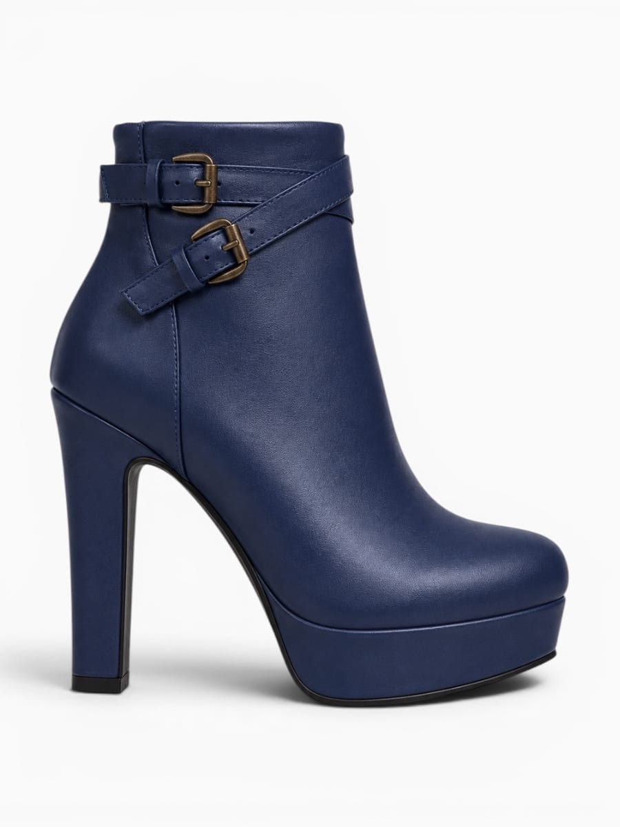 Amara Shoes Platform Ankle Boot Warm Side Zip Party High Heel