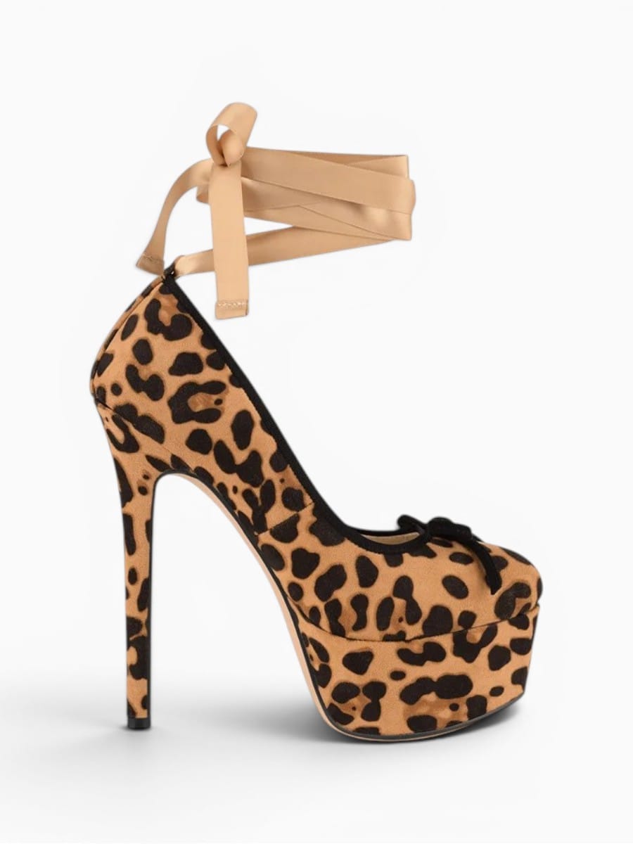 Amara Shoes Platform Ankle Lace Up High Heels