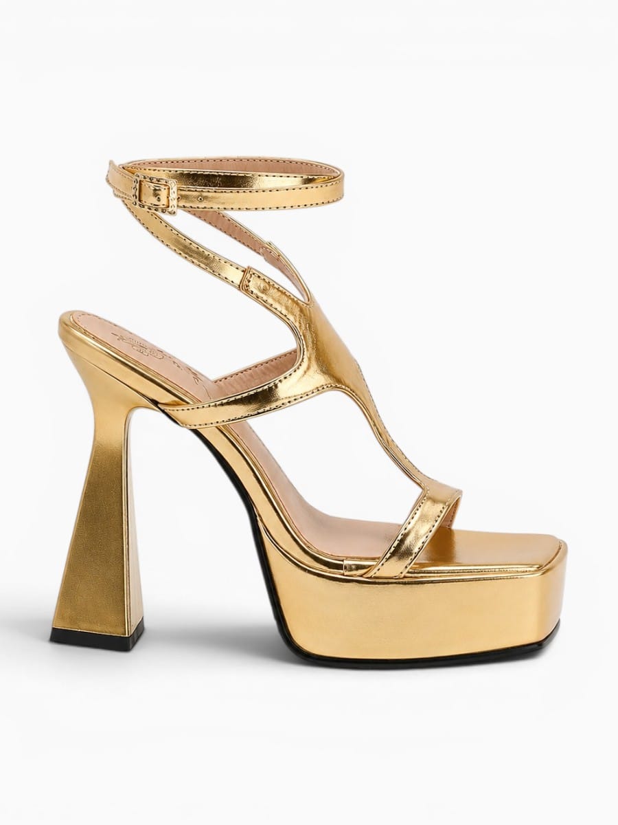 Amara Shoes Platform Block Heel Ankle Strap Sandals