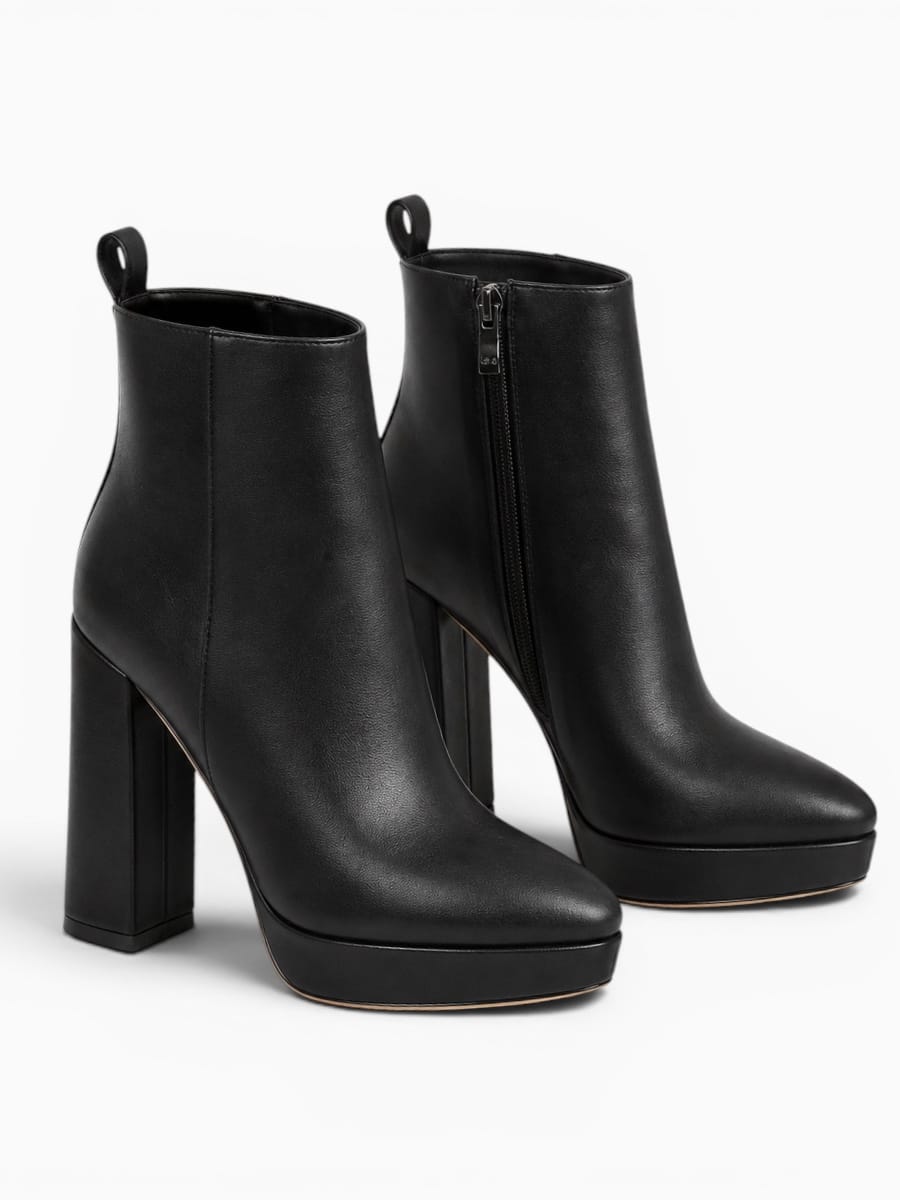 Amara Shoes Platform Chunky Heel Ankle Boots