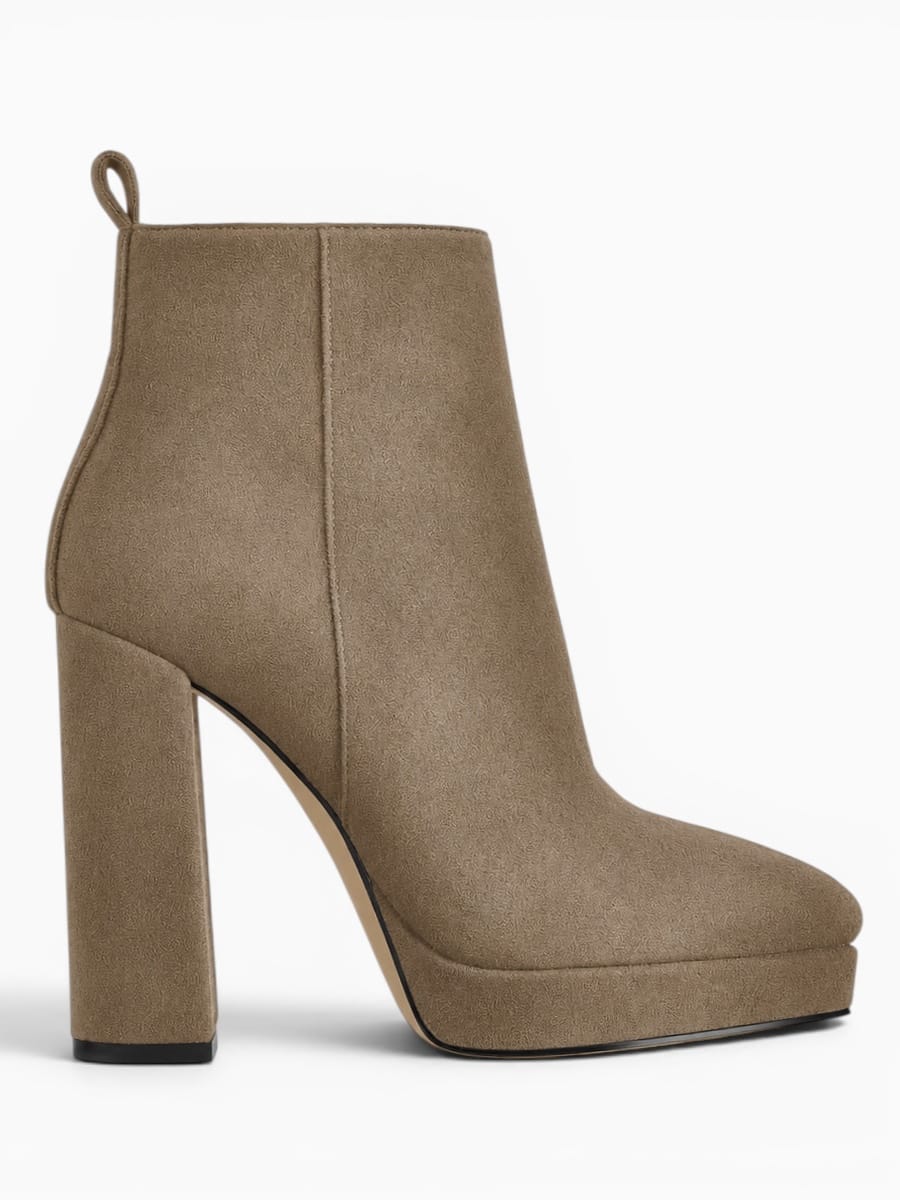 Amara Shoes Platform Chunky Heel Ankle Boots