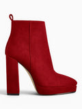 Amara Shoes Platform Chunky Heel Ankle Boots