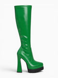 Amara Shoes Platform Knee High Heel Boots