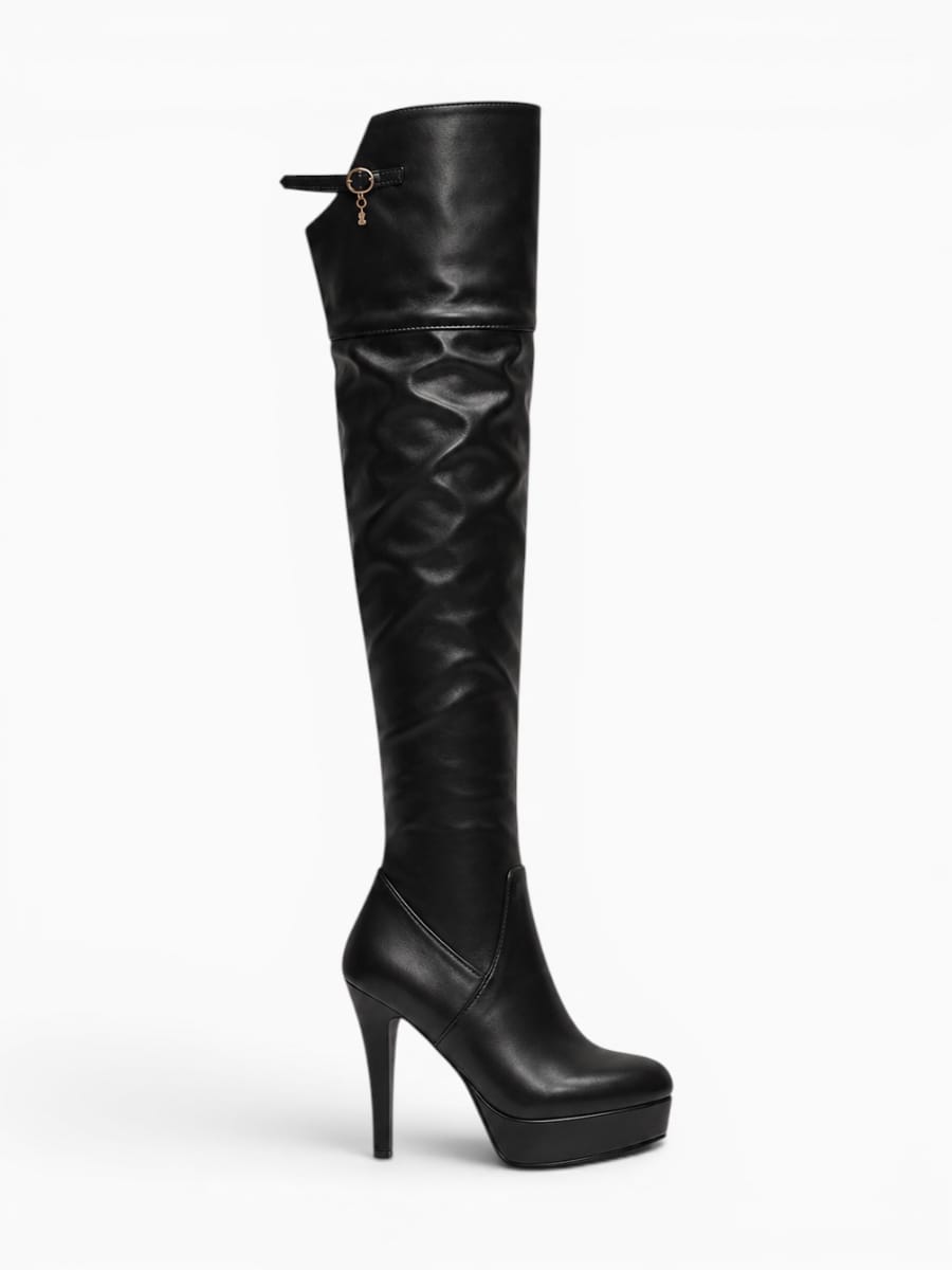 Amara Shoes Platform Thigh-High Stiletto Boots