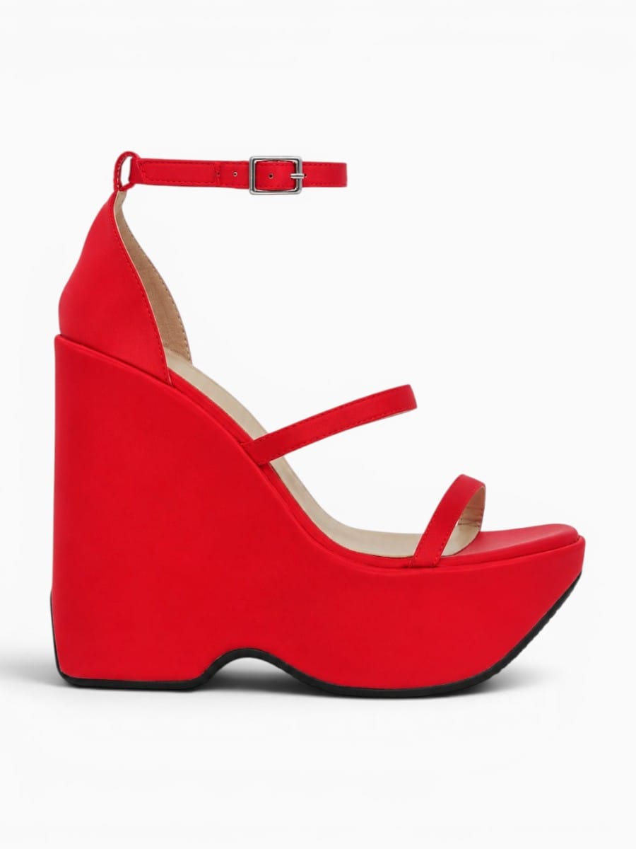 Amara Shoes Platform Wedge Ankle Strap Sandals