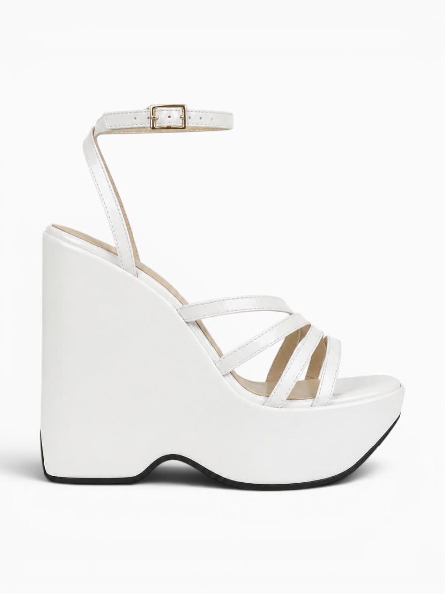 Amara Shoes Platform Wedge Ankle Strap Sandals