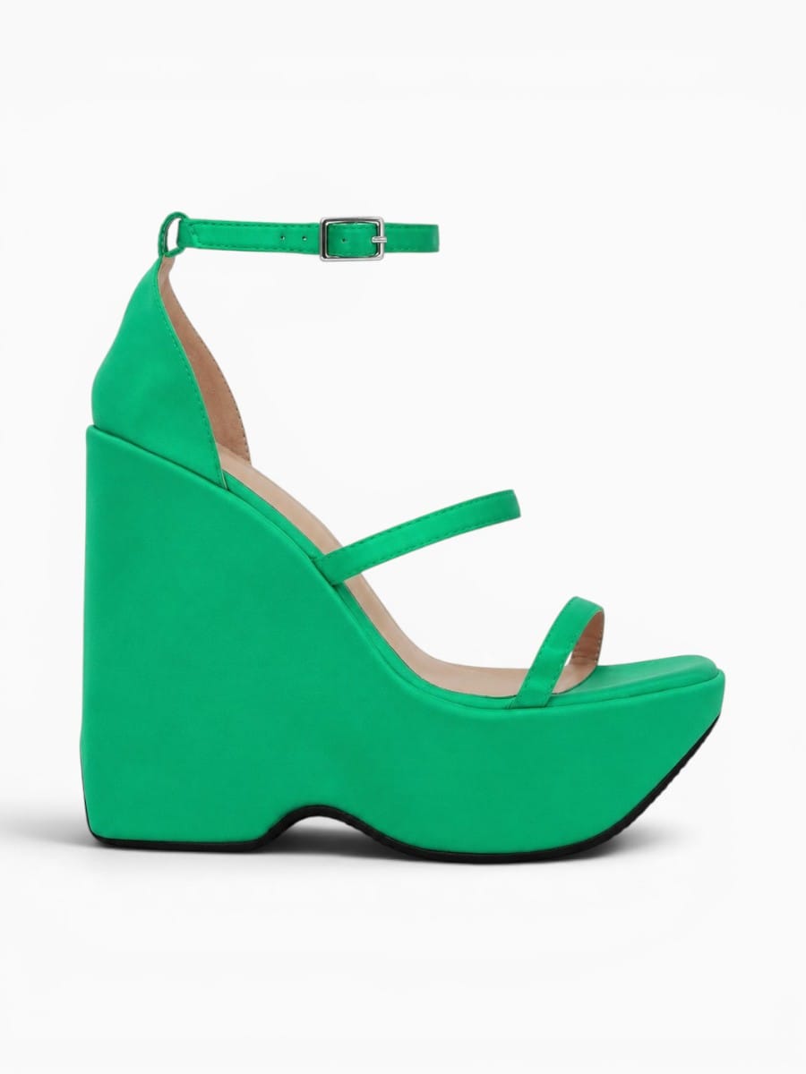 Amara Shoes Platform Wedge Ankle Strap Sandals