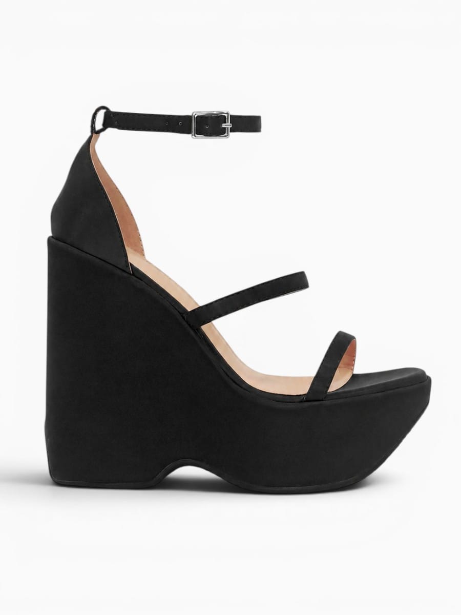 Amara Shoes Platform Wedge Ankle Strap Sandals