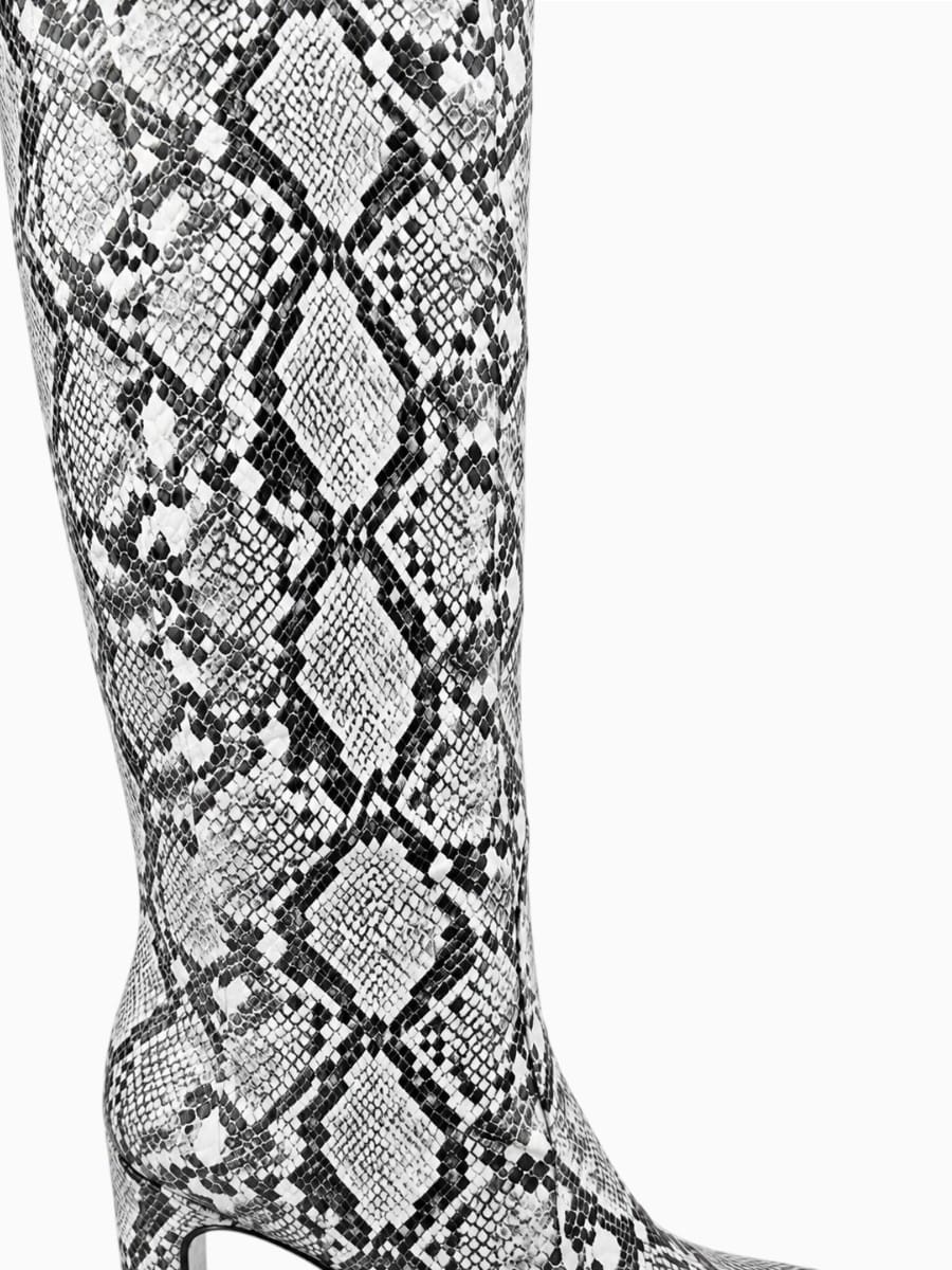 Amara Shoes Pointed Knee High Stiletto Boots