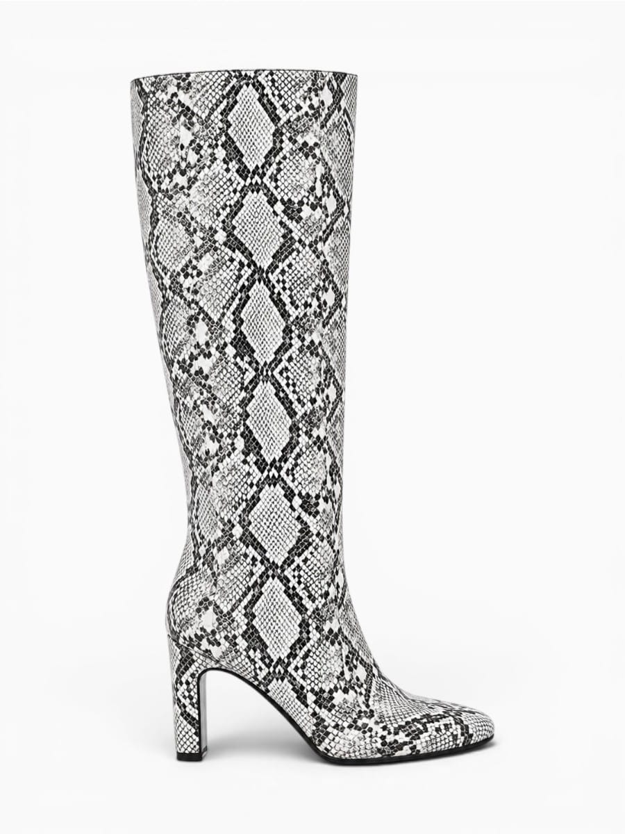 Amara Shoes Pointed Knee High Stiletto Boots