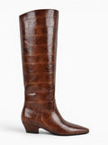Amara Shoes Pointed Toe Boots Chunky Heel