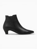 Amara Shoes Pointed Toe Kitten Heel Ankle Boots