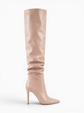 Amara Shoes Pointed Toe Over The Knee Stiletto Boots