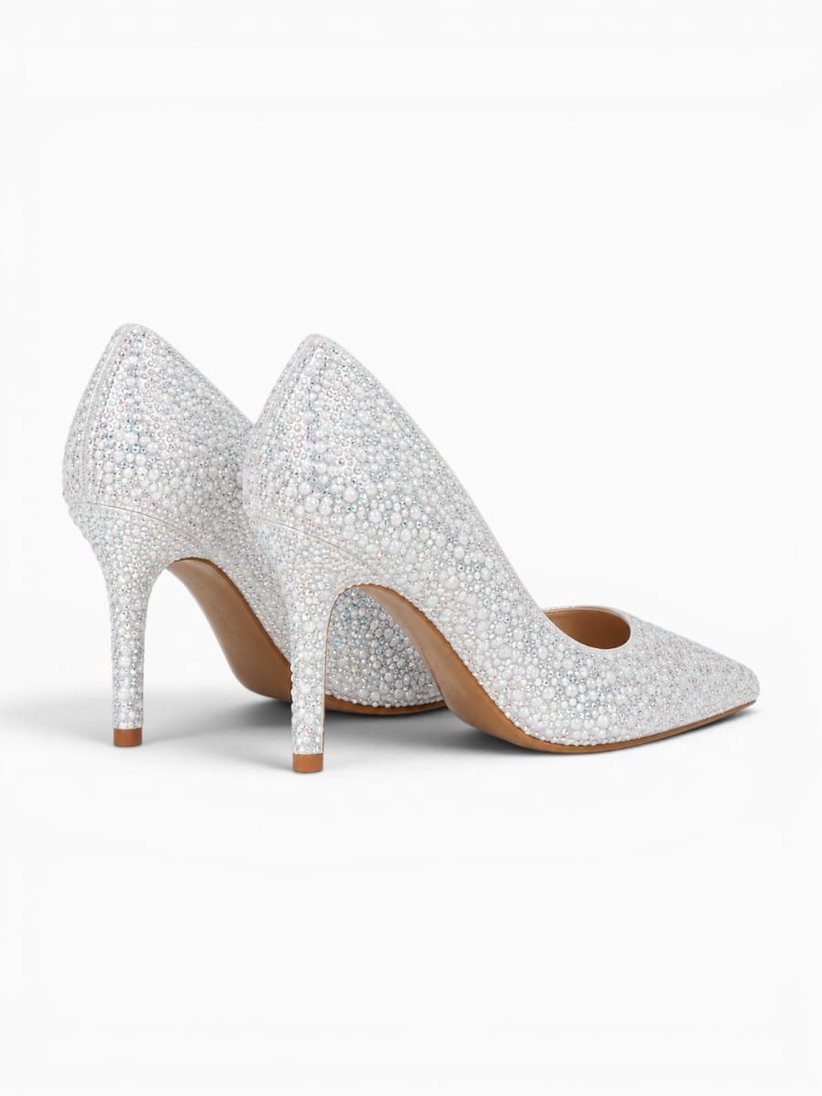 Amara Shoes Pointed Toe Rhinestone Stiletto Heels