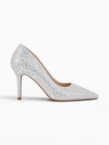Amara Shoes Pointed Toe Rhinestone Stiletto Heels