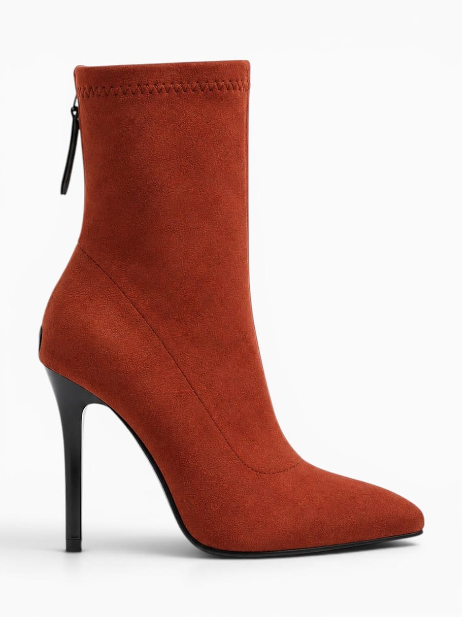 Amara Shoes Pointed Toe Stiletto Ankle Boots
