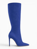 Amara Shoes Pointed Toe Stiletto Knee Boots