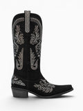 Amara Shoes Rhinestone Western Pointed Toe Cowboy Boots