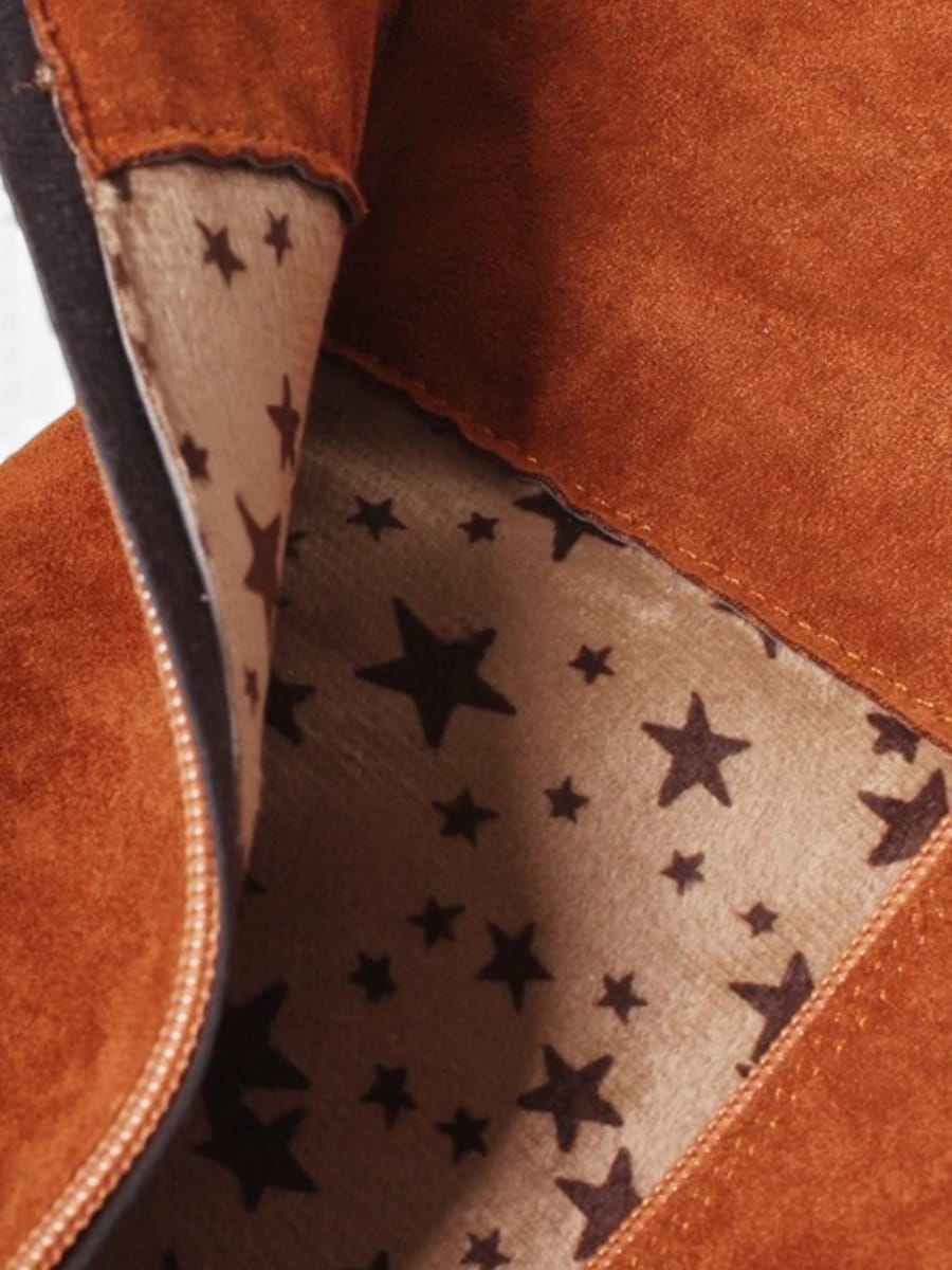 Amara Shoes Suede Over-The-Knee Heeled Boots