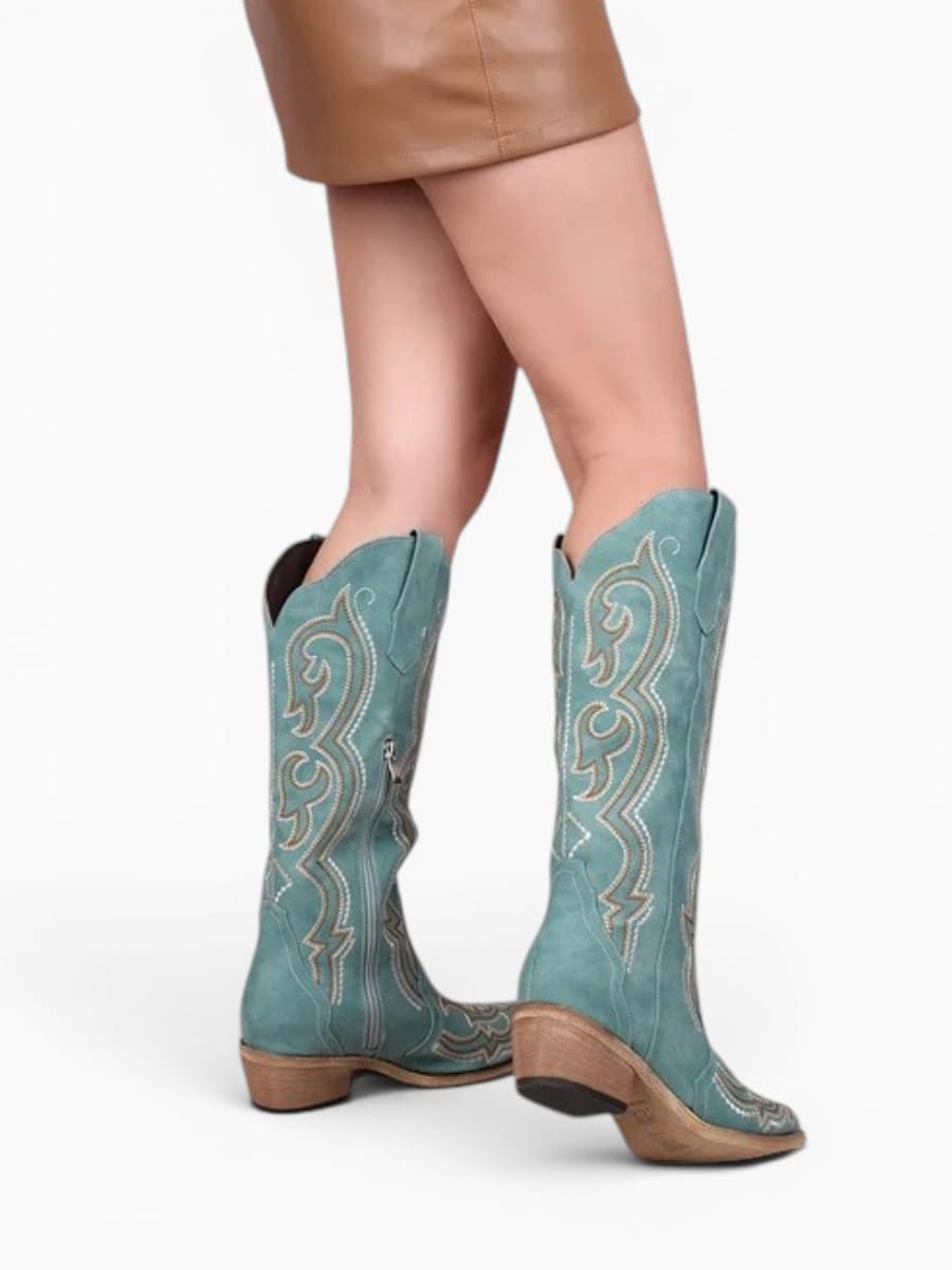 Amara Shoes Vintage Embroidered Cowboy Boots