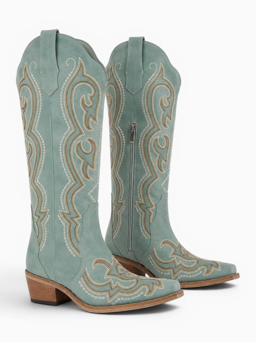 Amara Shoes Vintage Embroidered Cowboy Boots