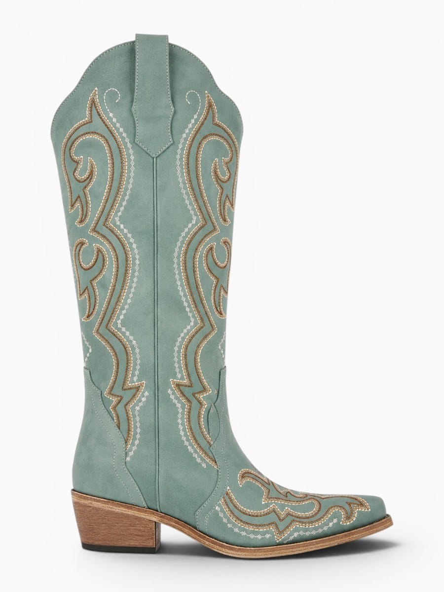 Amara Shoes Vintage Embroidered Cowboy Boots