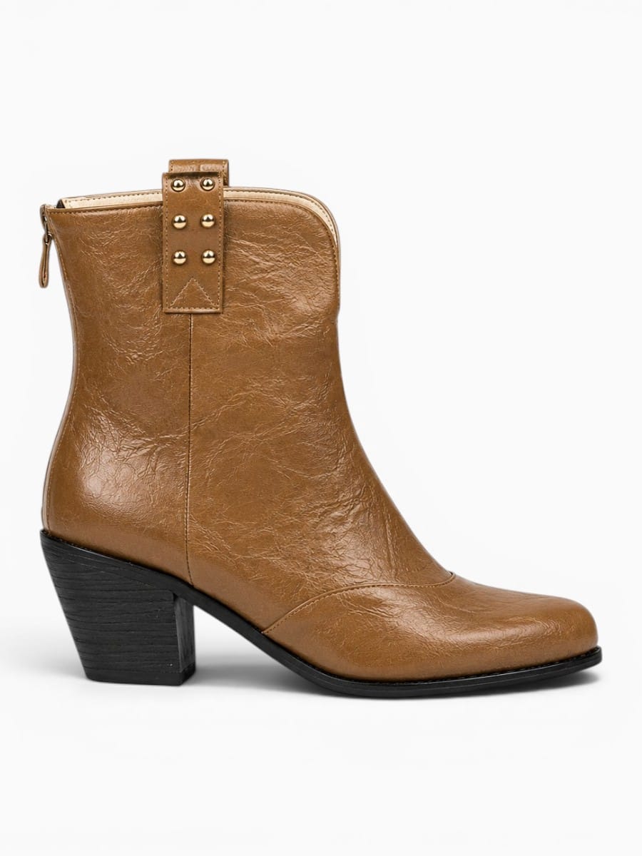 Amara Shoes Western Heel Chelsea Boots