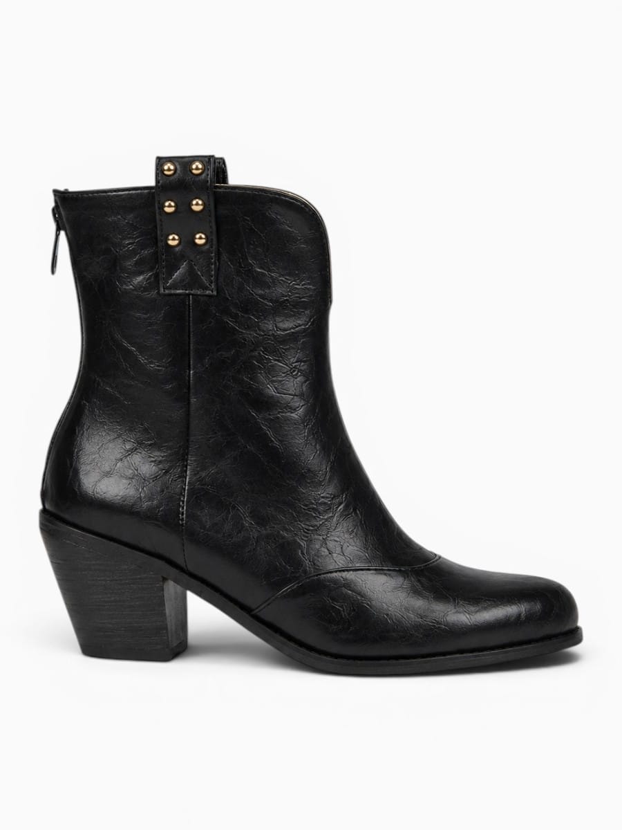 Amara Shoes Western Heel Chelsea Boots